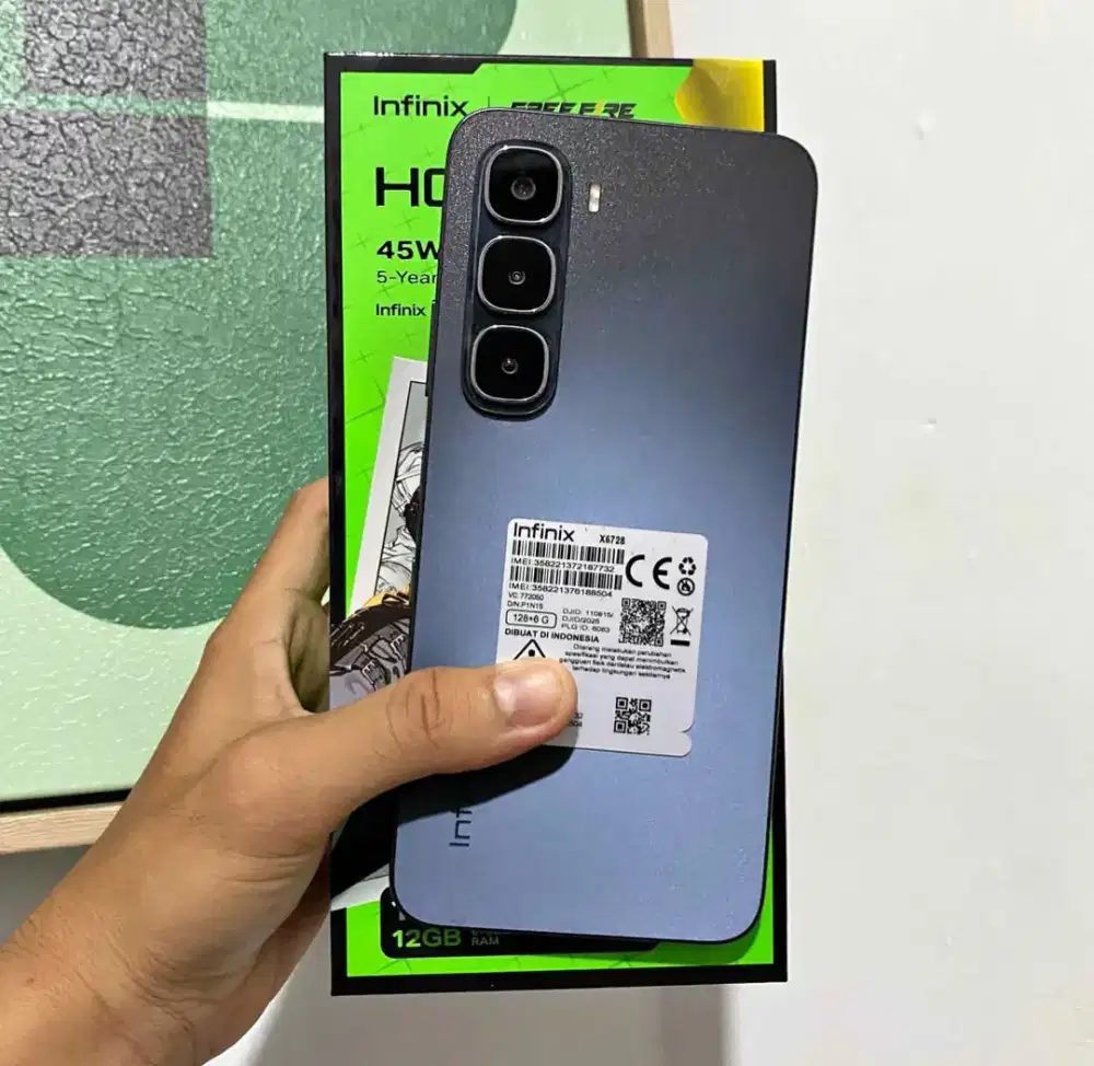 Infinix Hot 60i 6+6/128gb Komplit Mulus