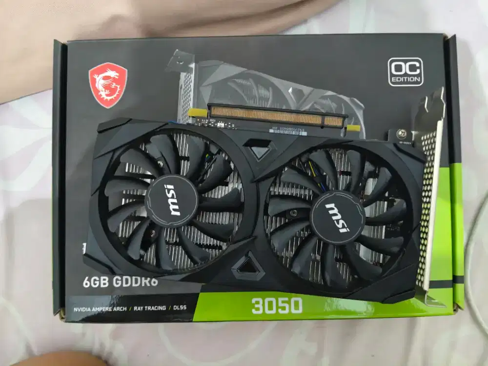 RTX 3050 Msi ventus 2x oc 6gb gddr6