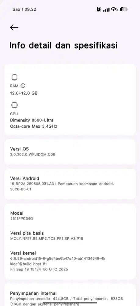 Poco x8 pro 12/512 hitam