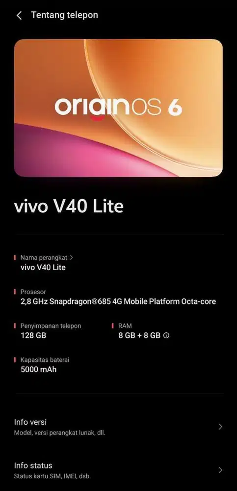 VIVO V40 lite 8+8 / 128