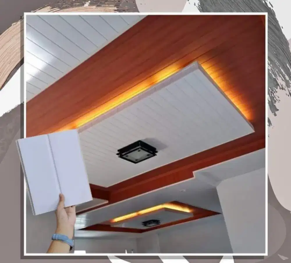 Plafon PVC terpasang bergransi & murah