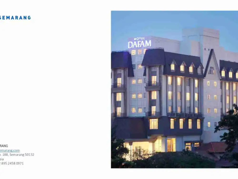 Dijual Hotel Bintang 4 di Semarang Jawa Tengah