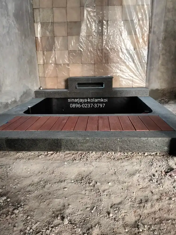 Kolam ikan koi minimalis