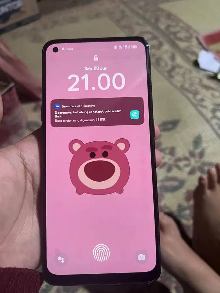 Oppo Reno 8 t 4G, layar aman, kualitas oke, lecet pemakaian