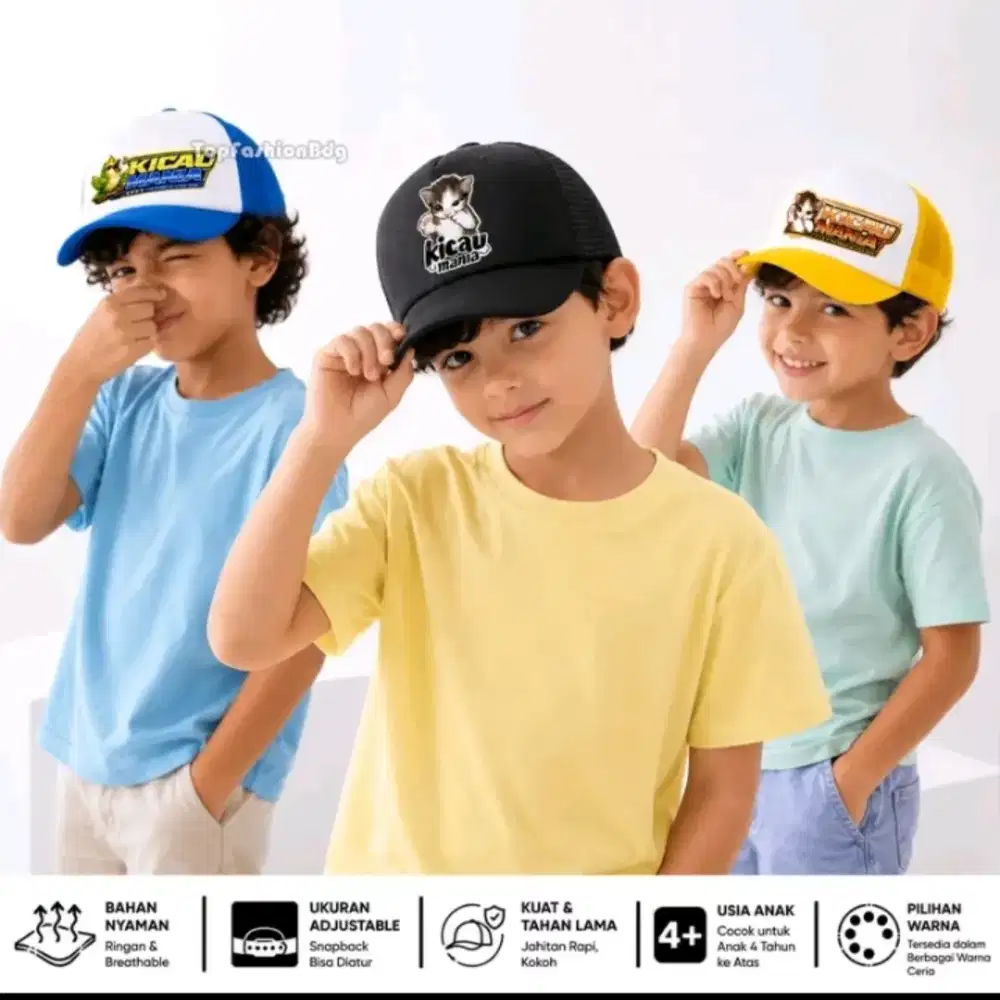 Topi anak 3-12 tahun