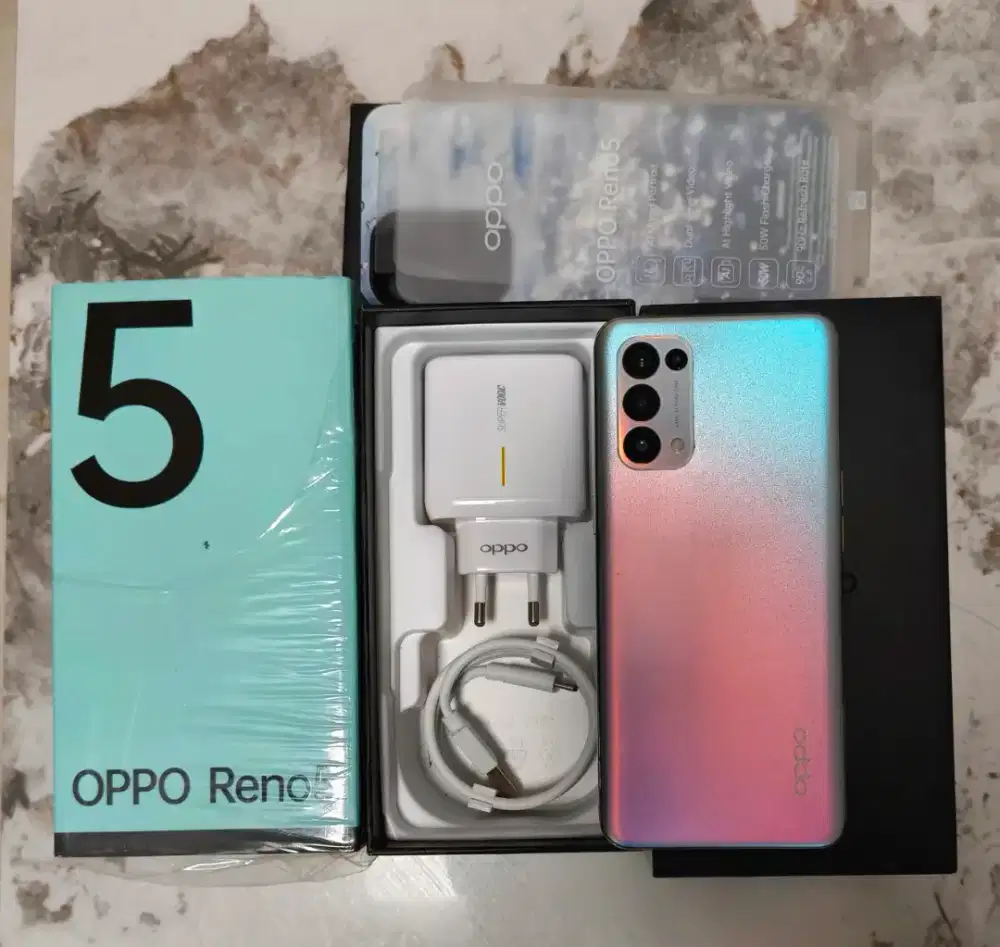 Oppo Reno 5 Ram 8/128gb mulus fullset no minus