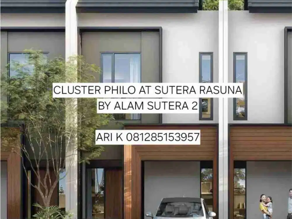 CLUSTER PHILO BY ALAM SUTERA 2 TERLARIS 1MAN KPR AUTO APPROVE DP 10%