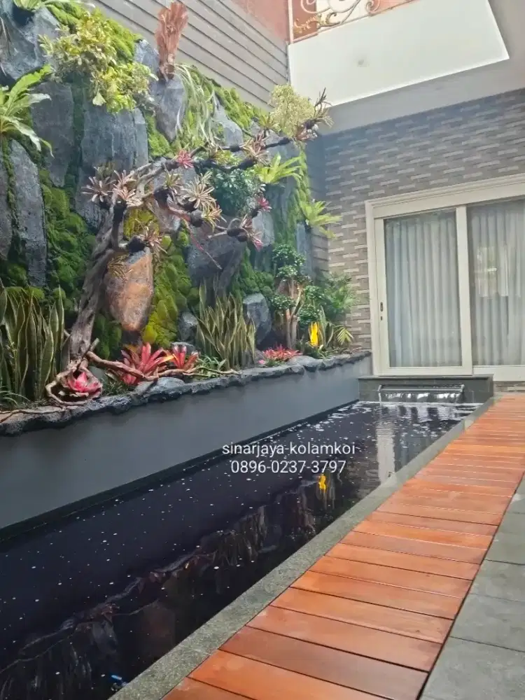 Kolam minimalis  ikan koi