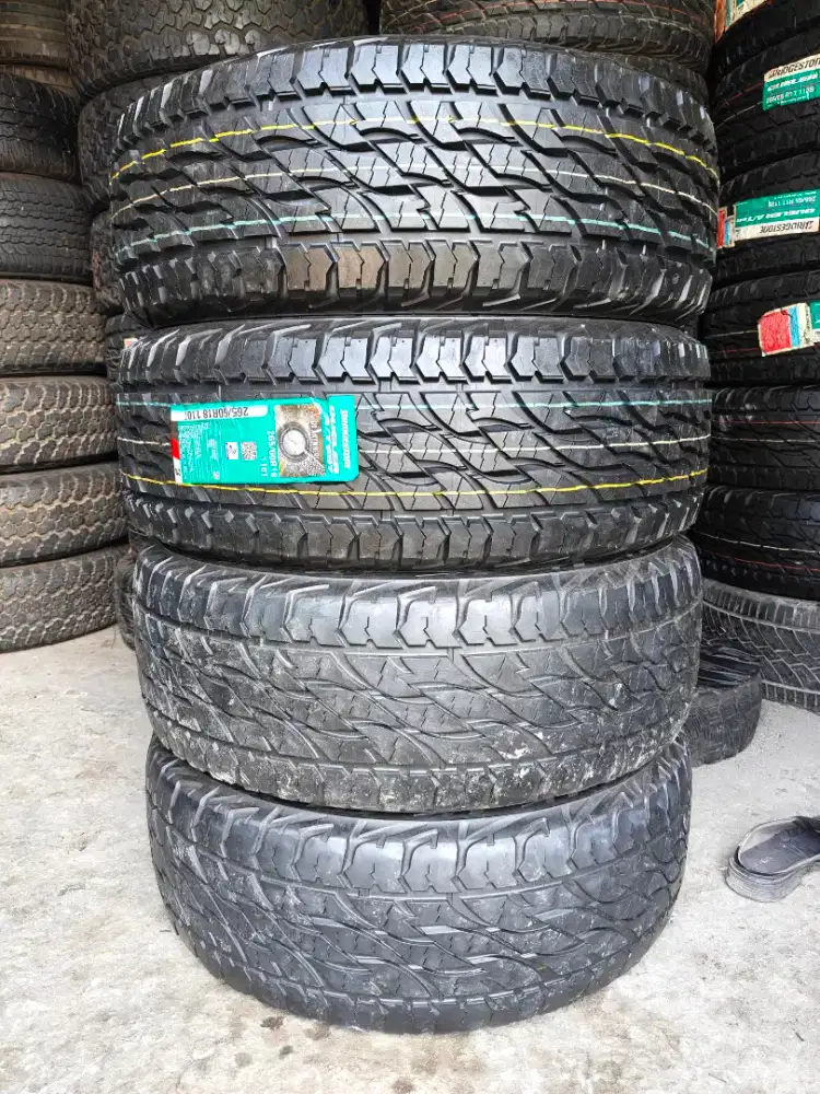 Jual mrek bregestone dueler A/T ukuran 265 60 R18 90%  baru scend 2pcs