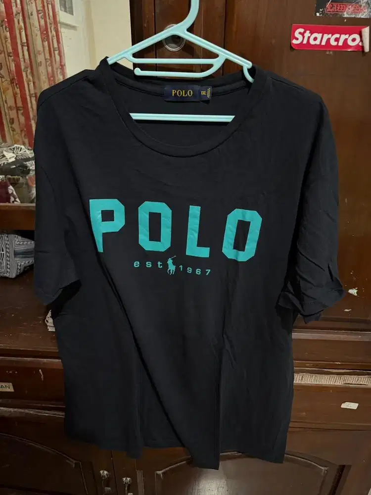 Kaos Hitam Polo Size XXL Original