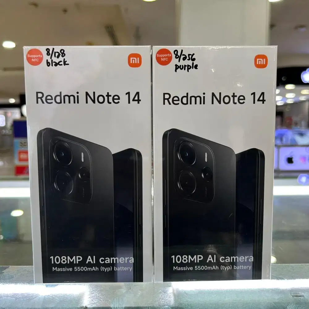 REDMI NOTE 14 8/256GB GARANSI RESMI NEW (SEGEL ORI)