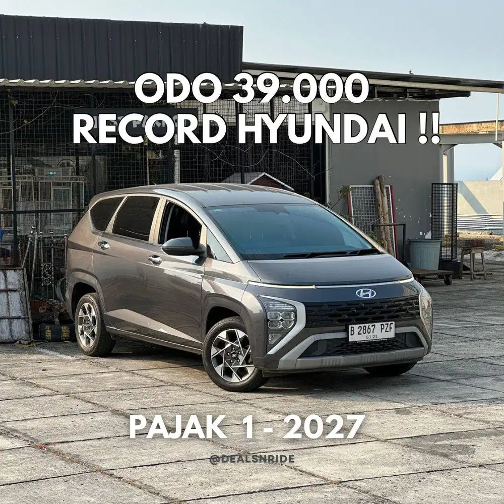 ODO 39.000 ANTIKK !! PAJAK 1/2027 HYUNDAI STARGAZER PRIME 2022 RECORD