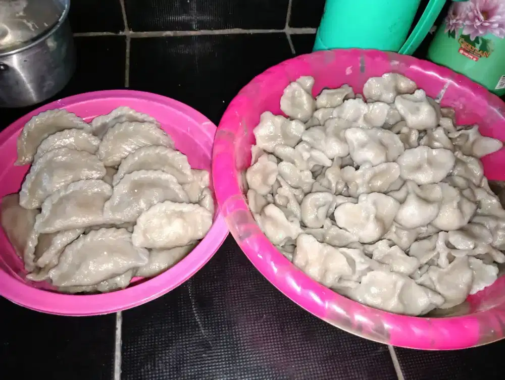 Pempek isi udang + telor