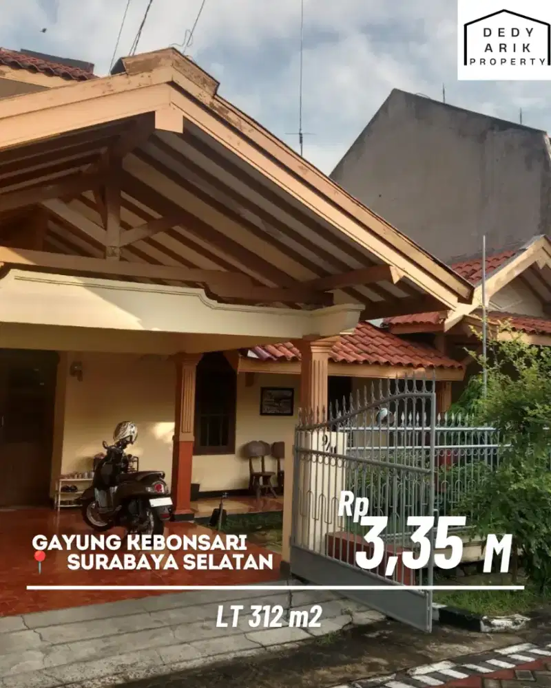 Rumah Luas di Surabaya Selatan Lokasi Gayung Kebonsari