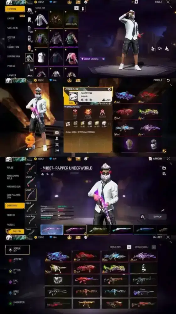 jual akun ff free fire murah 100% Asli Amanah dan terpercaya