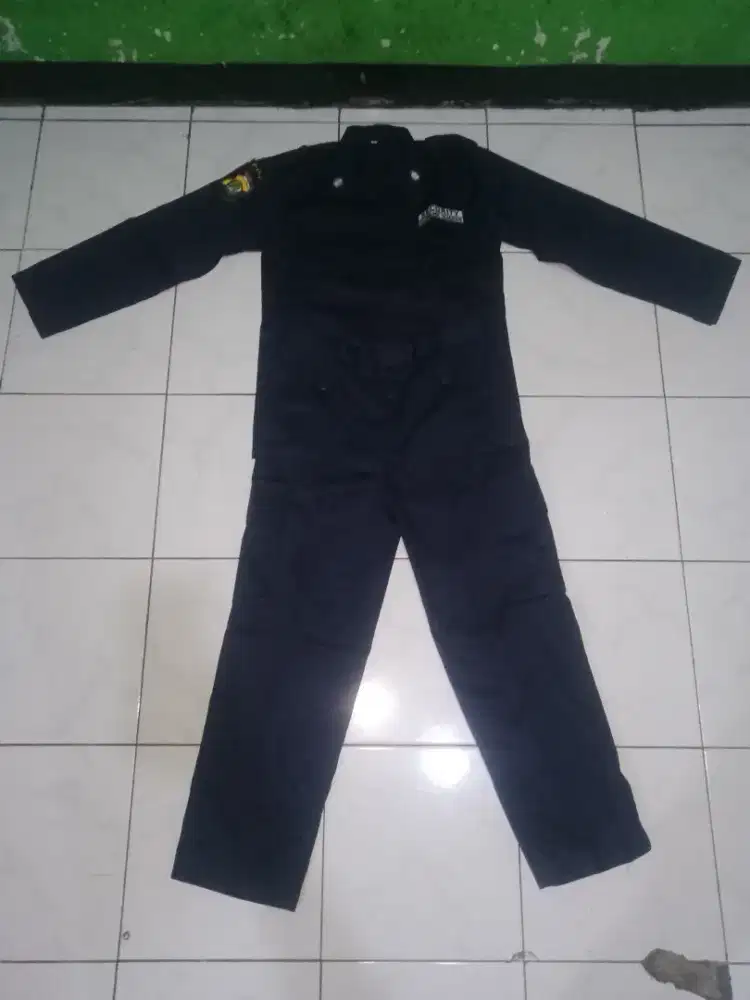 baju security safari warna navy