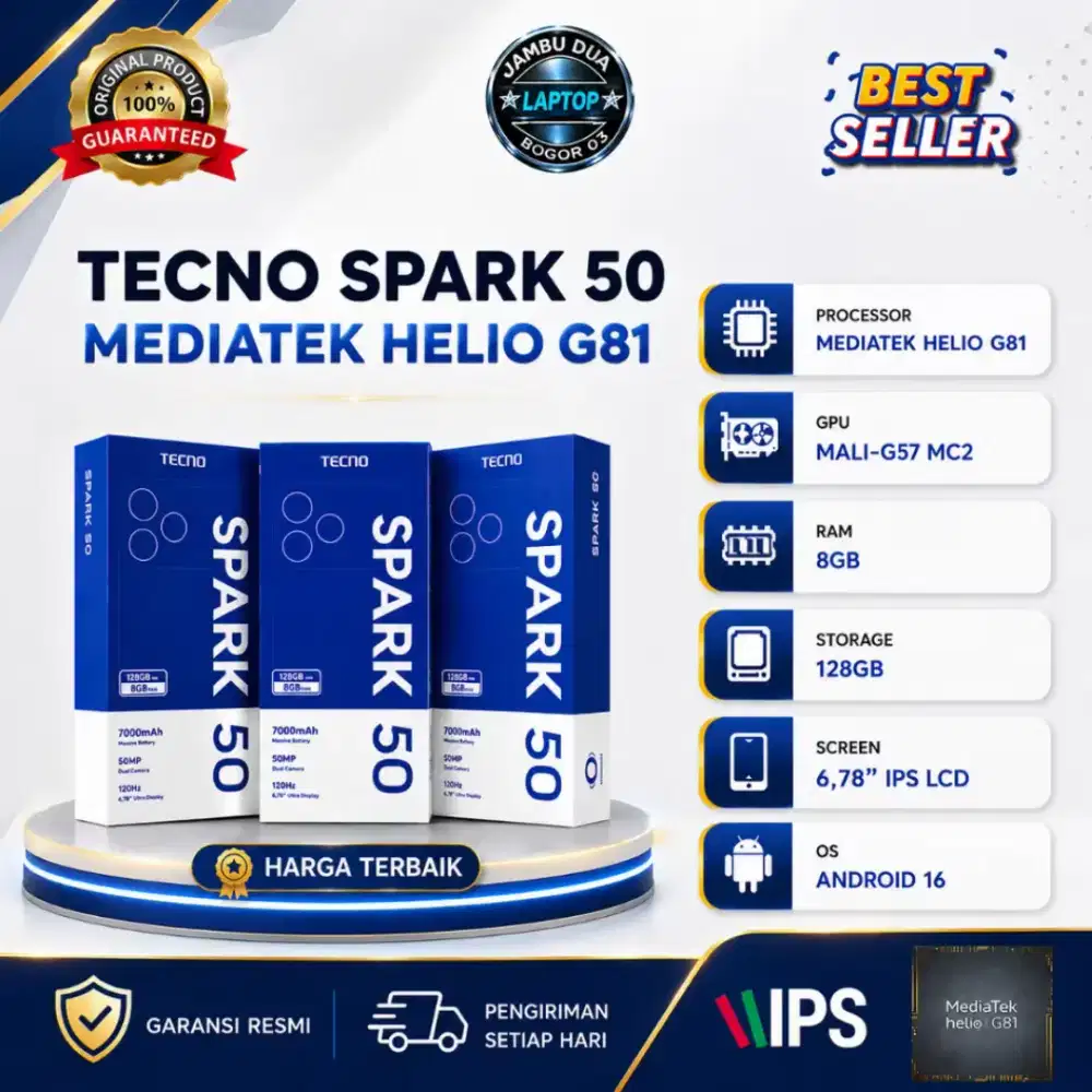 HANDPHONE TECNO SPARK 50