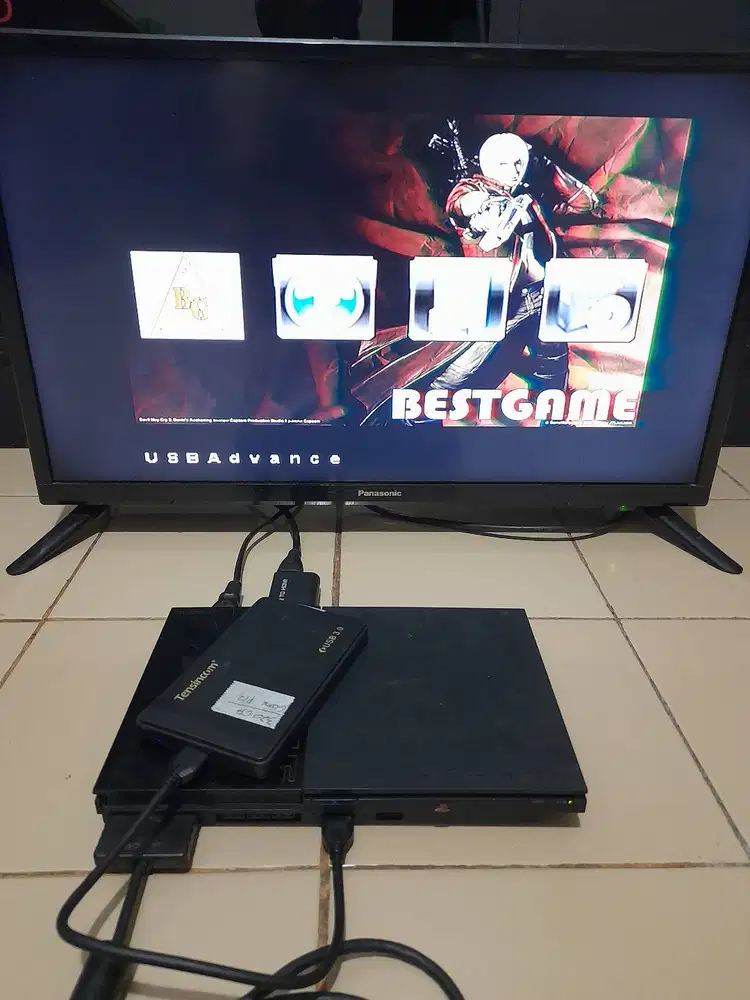 Jual Ps 2 Slim Matrix game Hardis external stik 1