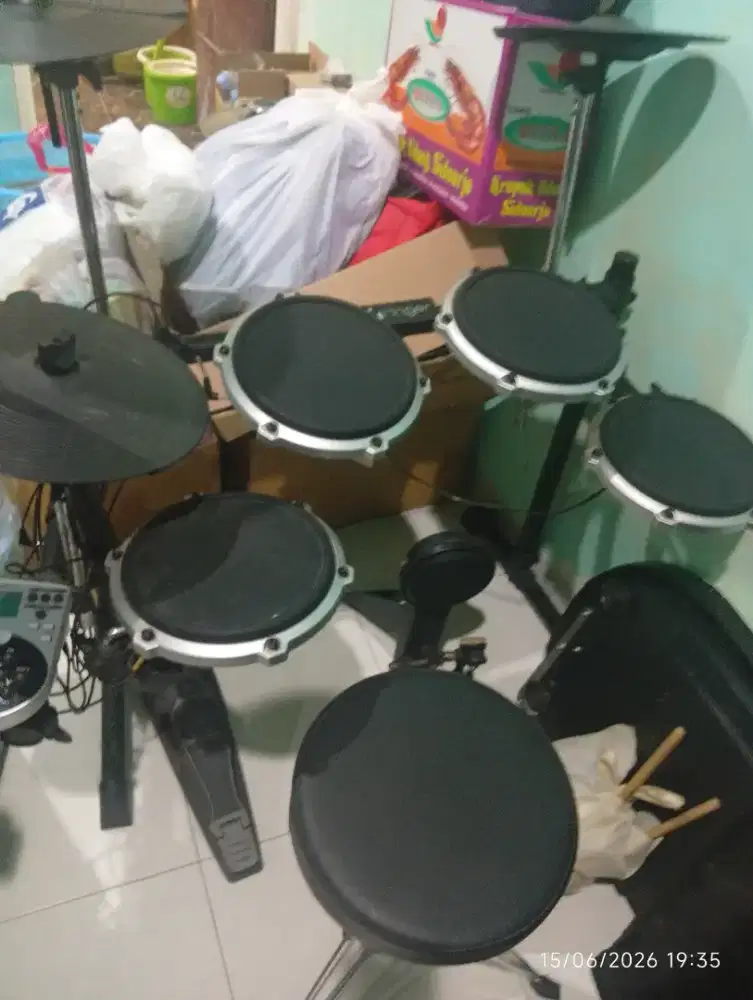 JUAL DRUM ELEKTRIK BEHRINGER DRUM TERKENAL NORMAL ADA BANGKU DRUM STIK