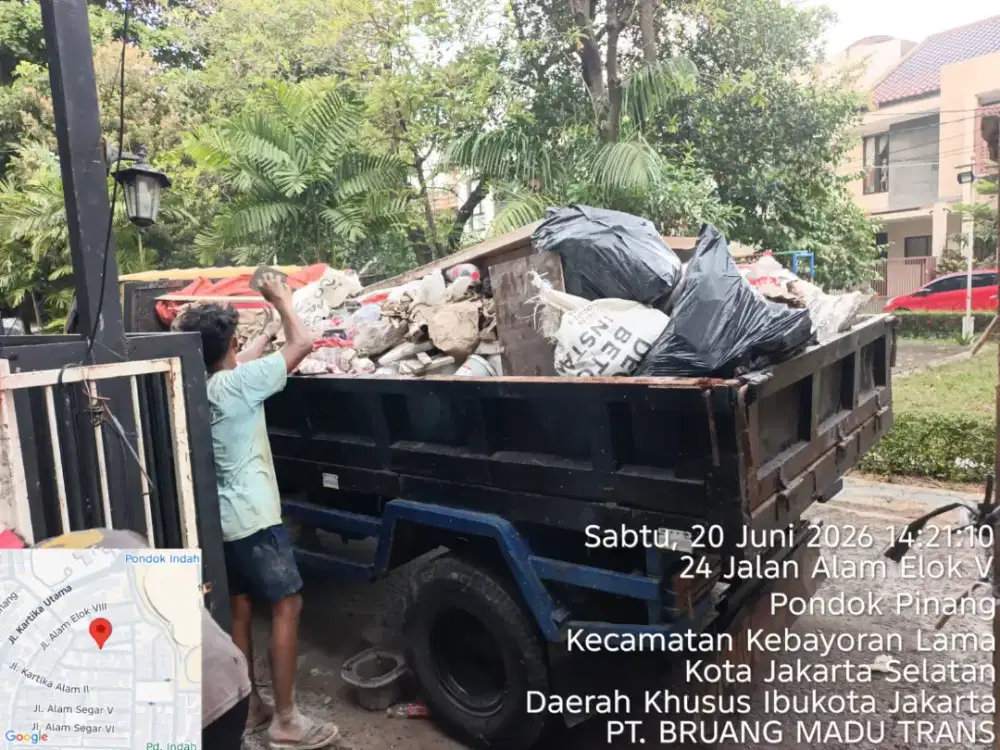 Jasa buang puing murah