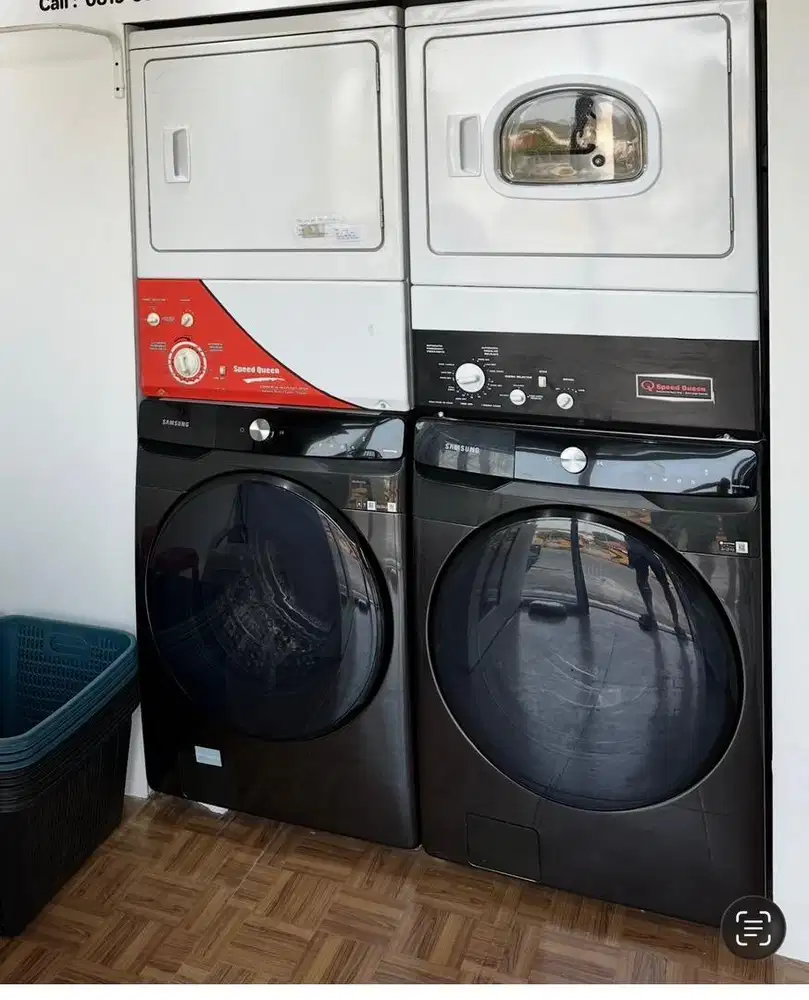 Dijual mesin cuci laundry 2 stack mulus