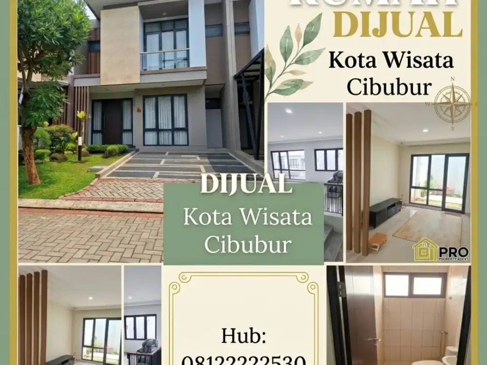Rumah siap Huni like New Cluster Baru Kota Wisata Cibubur limited Unit
