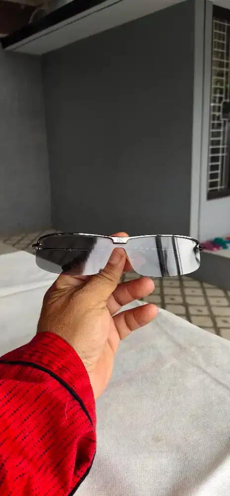 (WAJIB Transaksi Offline)Sun Glass Retro Y2K Rimless Calvin Klein Ori