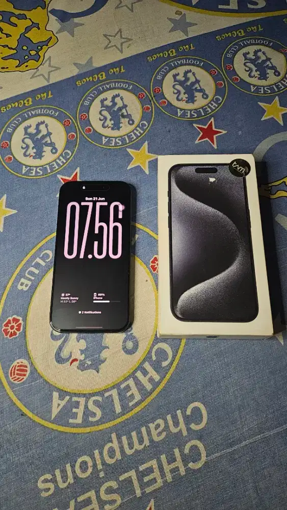 Iphone 15 Pro Titanium Blue Second Ibox 128gb