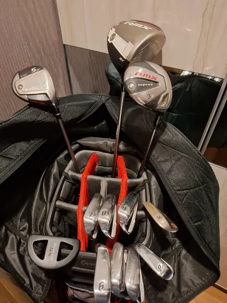Satu set golf lengkap yamaha RMX 216 (driver, iron, wood, putter, tas)
