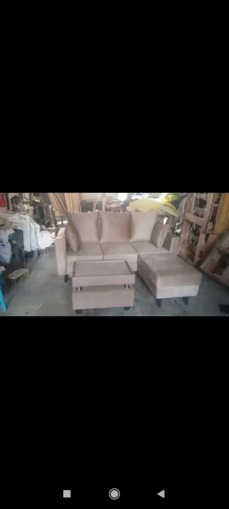 Sofa L putus + meja