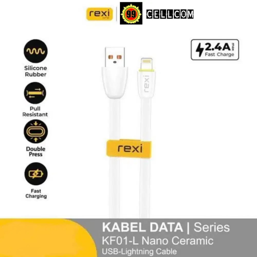 REXI KF01-L Kabel Data iPhone 2 4A Kabel Cas Usb tp Lightning
