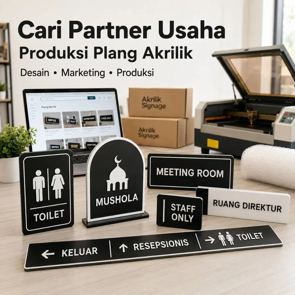 Cari Partner Usaha Plang Akrilik