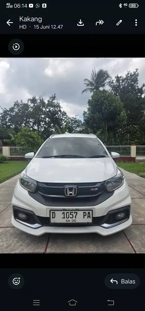 Honda Mobilio 2017 facelift RS AT  putih istimewa