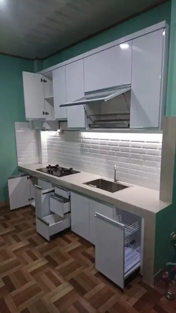 Kitchen set minimalis/sudut dapur yang segar