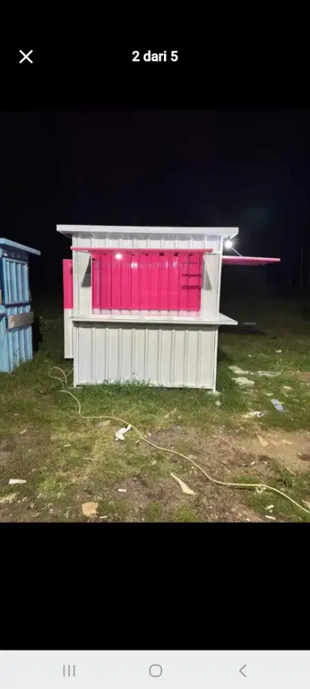 Booth container/stand bahan kokok & ringan.
