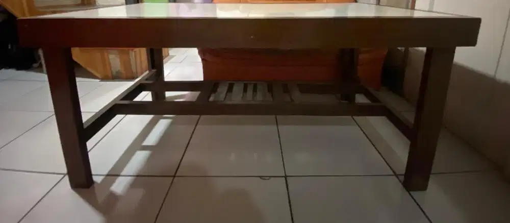 Meja Kayu Jati Asli