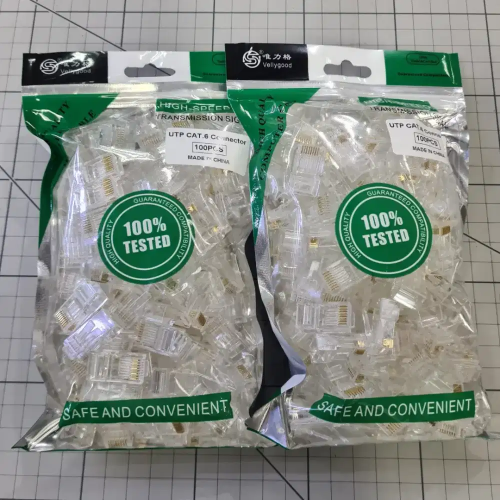 Konektor rj45 cat6 100pcs