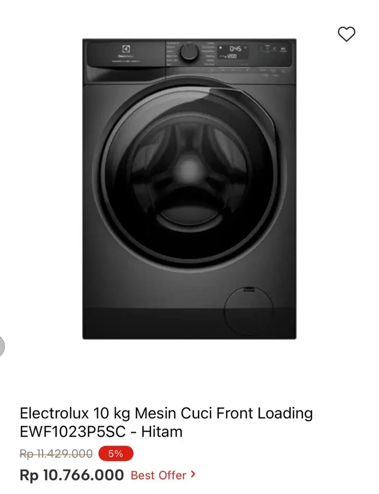 WM FRONT LOAD ELECTROLUX 10kg