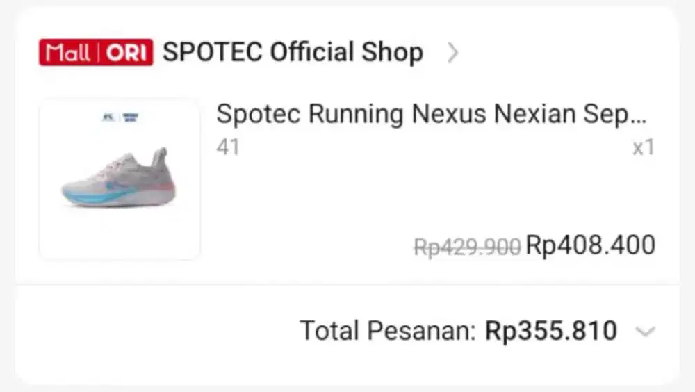 Sepatu Running Spotec uk 41