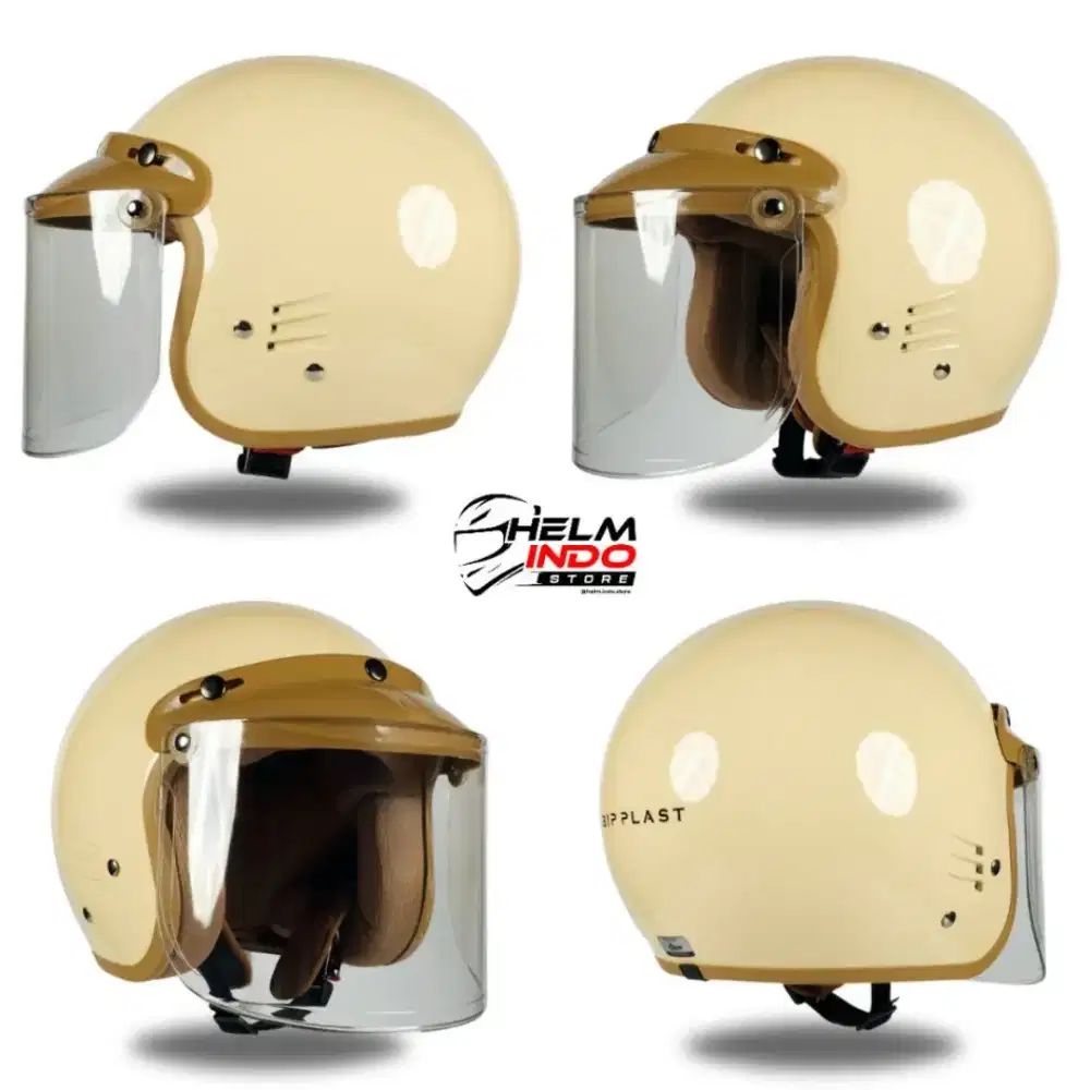 Helm Bip Plast Luminous Solid Premium