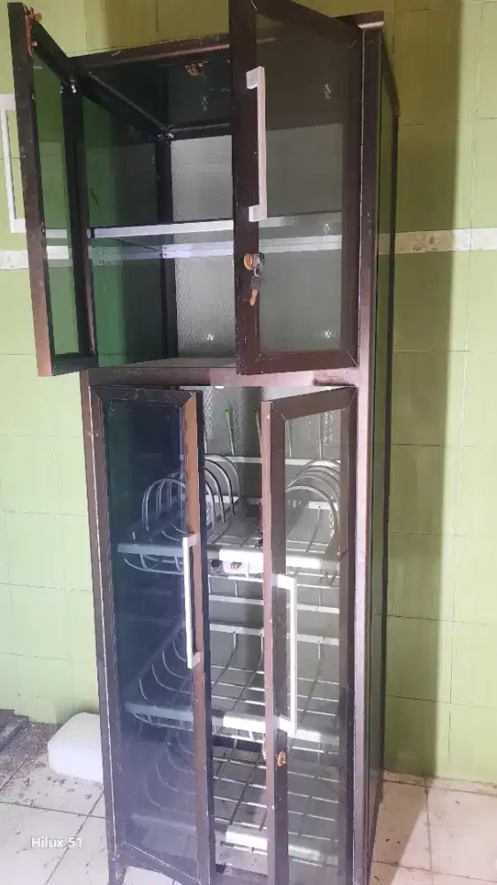 Rak piring almunium uk. 180x60x50 cm