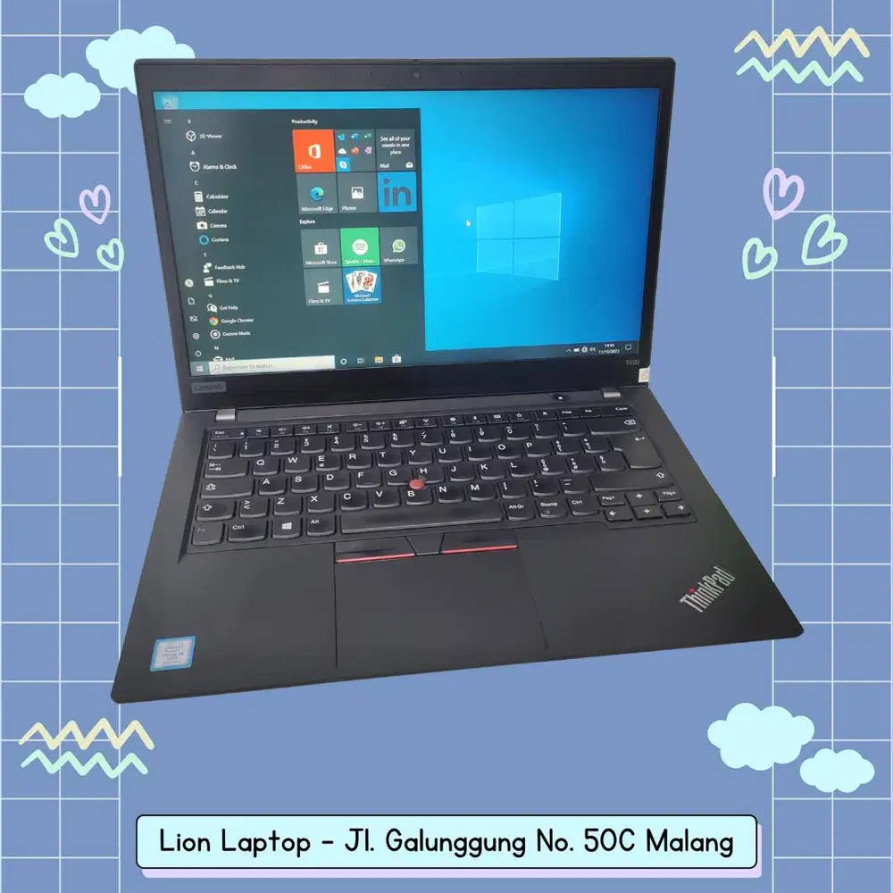 RAM 16GB i5 Gen 8 SSD 256GB Lenovo Thinkpad T490 [21|06]