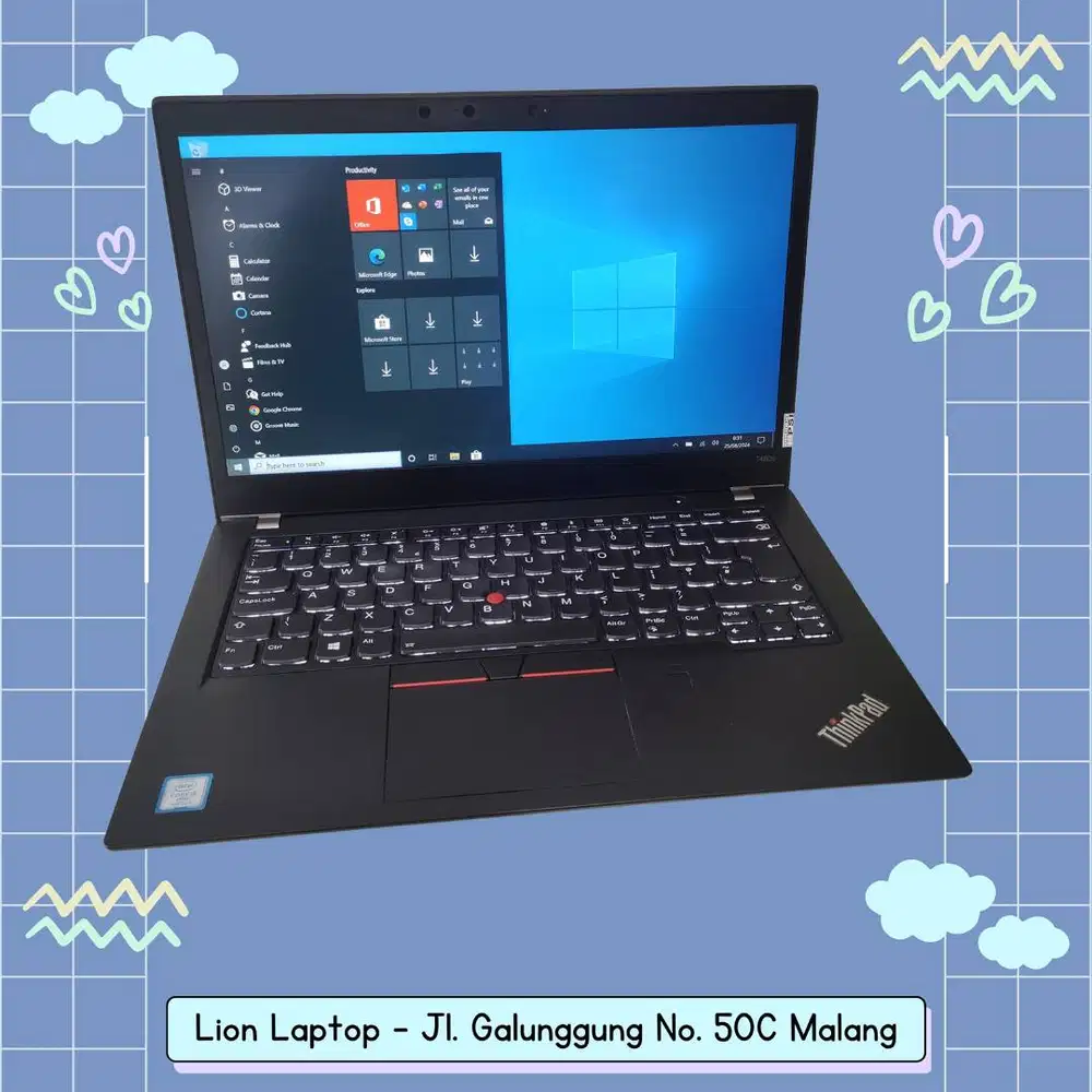 RAM 8GB Core i5 gen 8 Lenovo Thinkpad T480s SLIM [21|06]