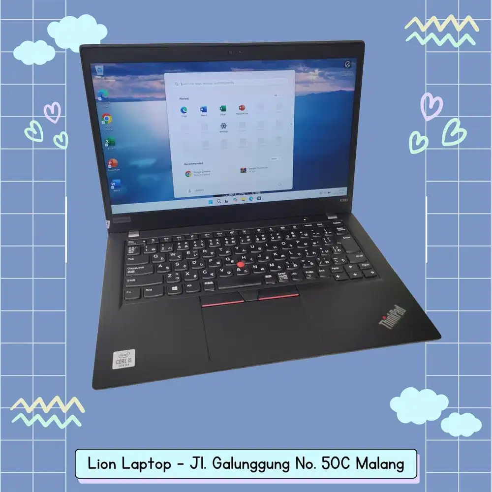 i5 GEN 10 Murah RAM 8GB Lenovo Thinkpad X390 [21|06]