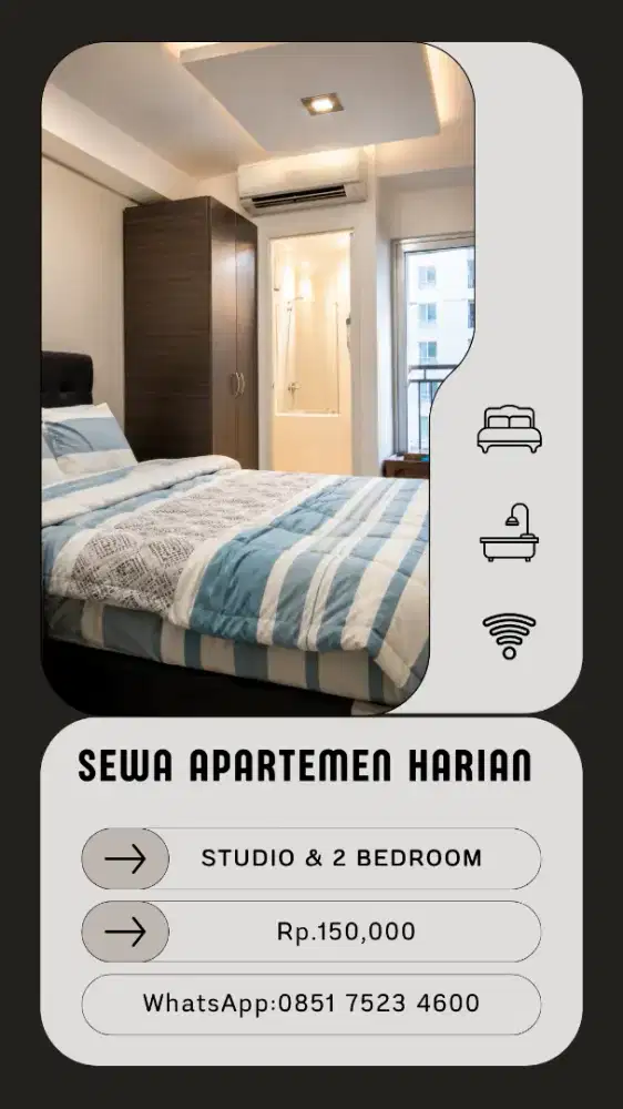 sewa harian murah apartemen green Pramuka city Jakarta pusat