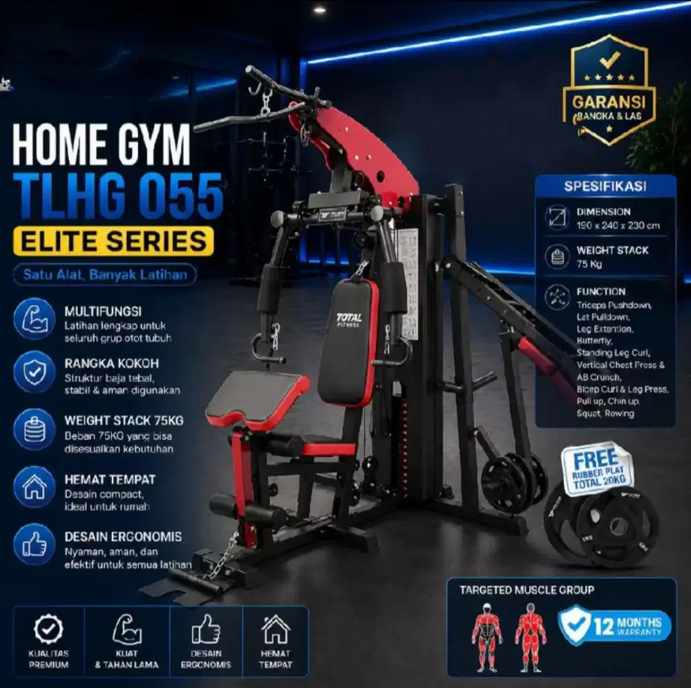 Home Gym Total Fitness TL HG-055 Elite Series Multifungsi & Kokoh