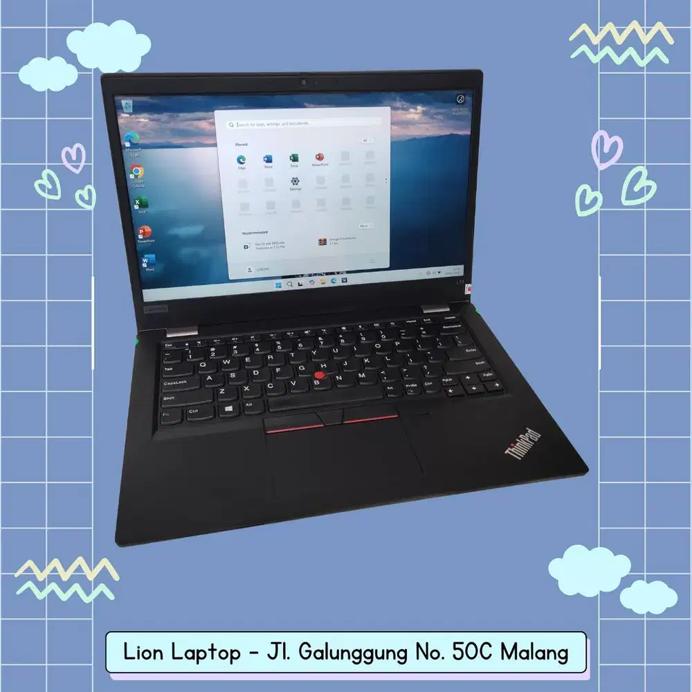 i5 Gen 10 Slim RAM 8GB SSD 256GB Lenovo Thinkpad L13 [21|06]