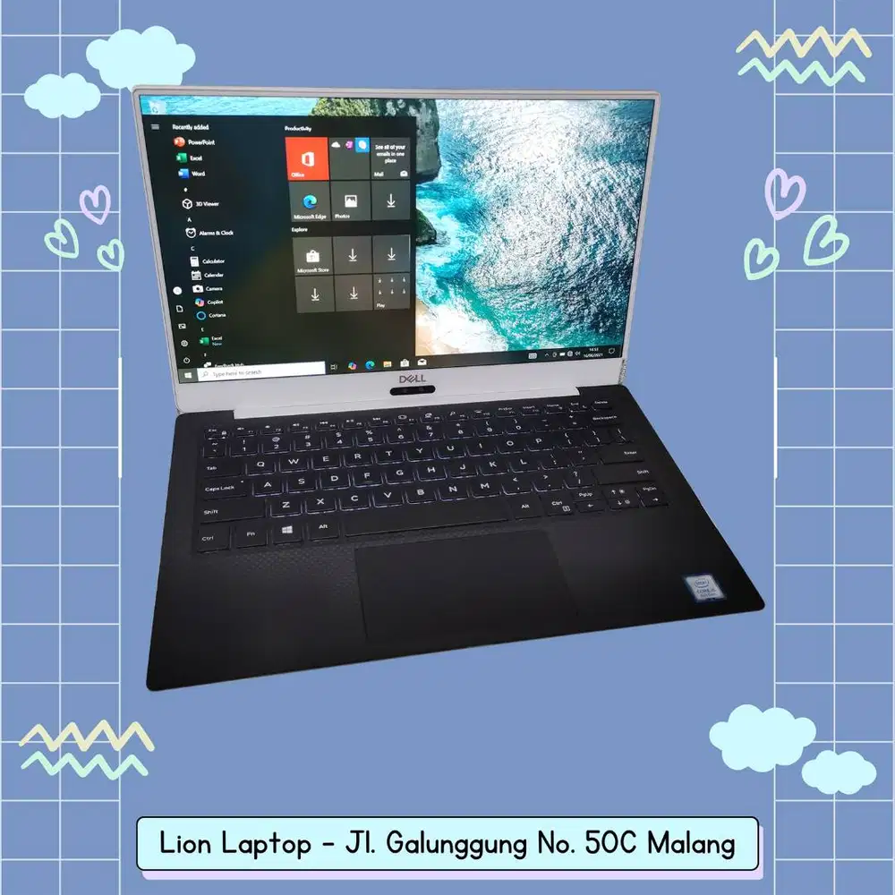 Slim & Ringan Core i5 RAM 8 SSD 256 DELL XPS 13 9370 [21|06]