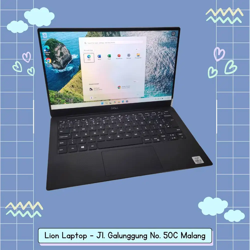 Slim & Ringan Core i5 gen 10 RAM 8 SSD 256 DELL XPS 13 7390 [21|06]