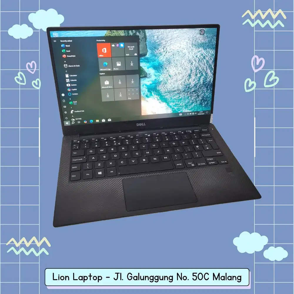 Slim & Ringan Core i7 RAM 8 SSD 256 DELL XPS 13 9360 [21|06]